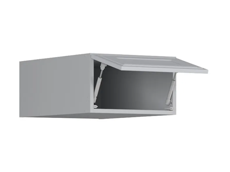 BRW Кухонный шкаф Verdi 40 см с наклонной столешницей светло-серый матовый, греноловый серый/светло-серый матовый FL_NO_40/23_O-SZG/JSZM фото №3