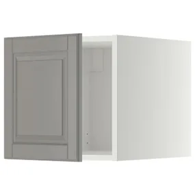 IKEA METOD МЕТОД, верхня шафа, білий / сірий Бодбін, 40x40 см 394.667.00 фото