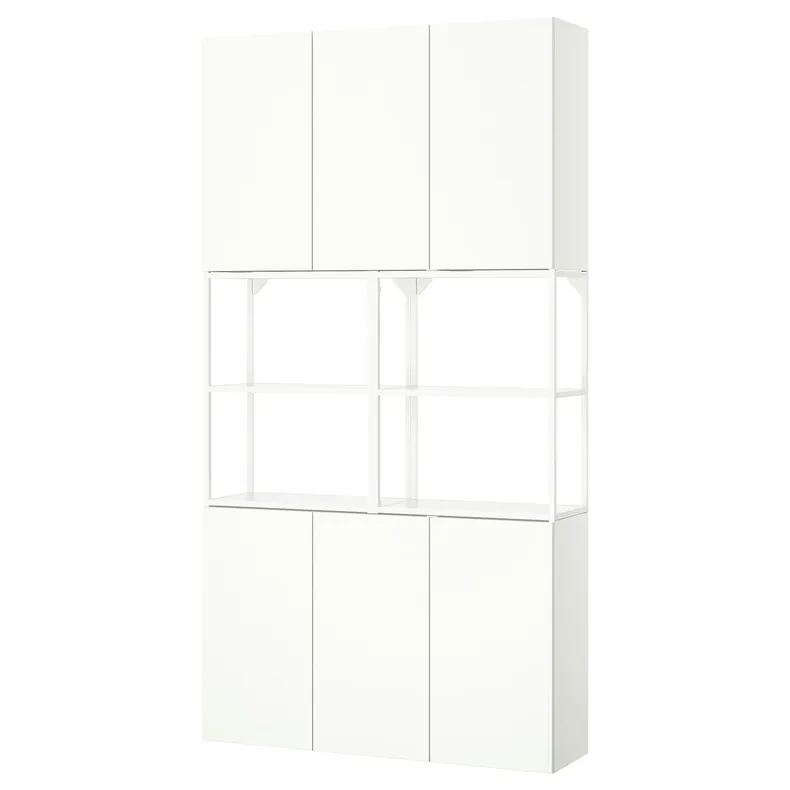 IKEA ENHET ЕНХЕТ, шафа, білий, 120x32x225 см 095.481.04 фото №1