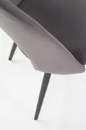 Кухонний стілець HALMAR K384 сірий/чорний (1шт=4шт) фото thumb №10