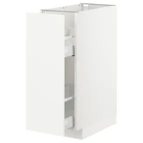 IKEA METOD МЕТОД, підлог шафа / висувна внутрішн секція, білий / ВЕДДІНГЕ білий, 30x60 см 692.875.23 фото