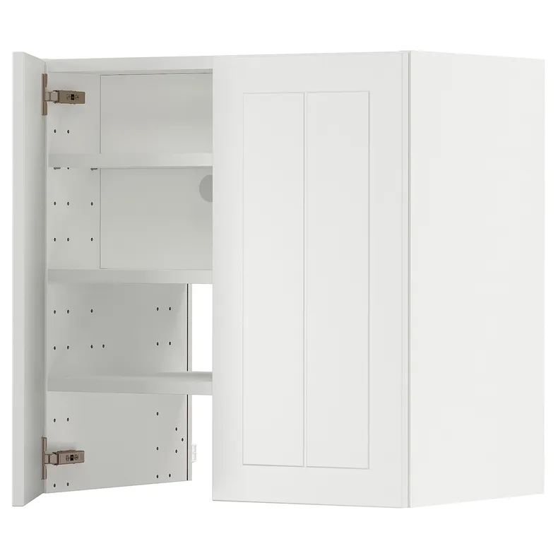 IKEA METOD МЕТОД, настінн шаф д / витяжки з полиц / дверц, білий / стенсундський білий, 60x60 см 195.052.84 фото №1
