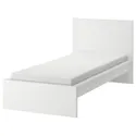 IKEA MALM МАЛЬМ, каркас кровати с матрасом, белый / Ебыгда средней жесткости, 90x200 см 395.446.42 фото thumb №1