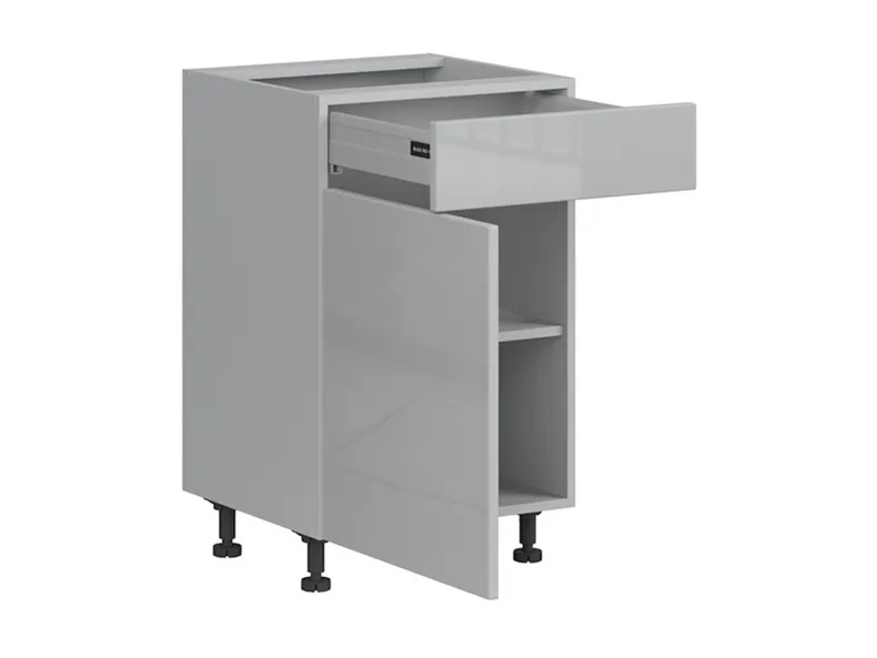 BRW Базовый шкаф Top Line для кухни 50 см левый с ящиком soft-close серый глянец, серый гранола/серый глянец TV_D1S_50/82_L/STB-SZG/SP фото №3