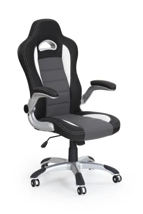 Крісло комп'ютерне офісне обертове HALMAR LOTUS чорно-сіре фото