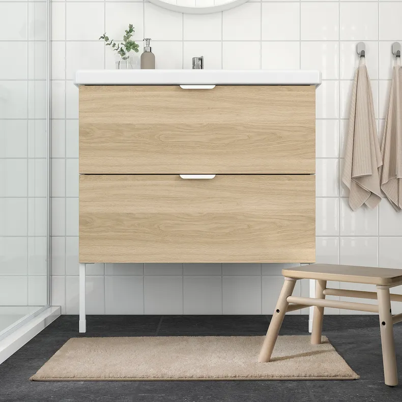 IKEA SÖDERSJÖN СЕДЕРШЕН, килимок для ванної кімнати, світло-бежевий, 50x80 см 405.079.88 фото №4