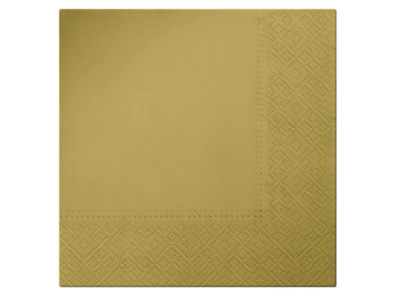 BRW Салфетки Monocolor Gold 20 шт. 33x33 см 073164 фото №1