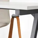IKEA TROTTEN ТРОТТЕН, письмовий стіл, білий / антрацит, 160x80 см 394.295.62 фото thumb №4