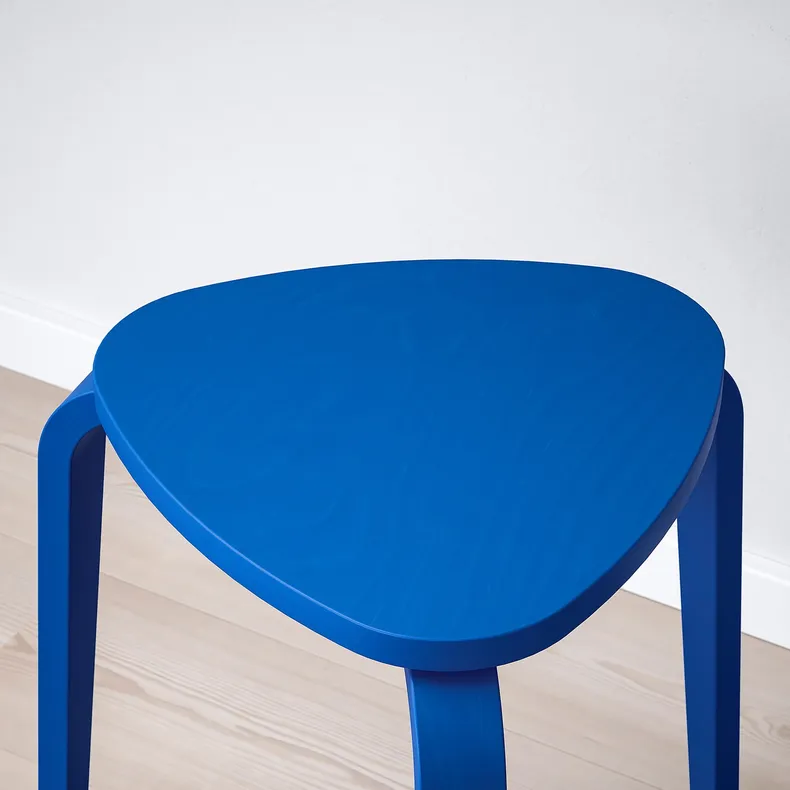 IKEA KYRRE КЮРРЕ, табурет, яскраво-синій 805.555.57 фото №5