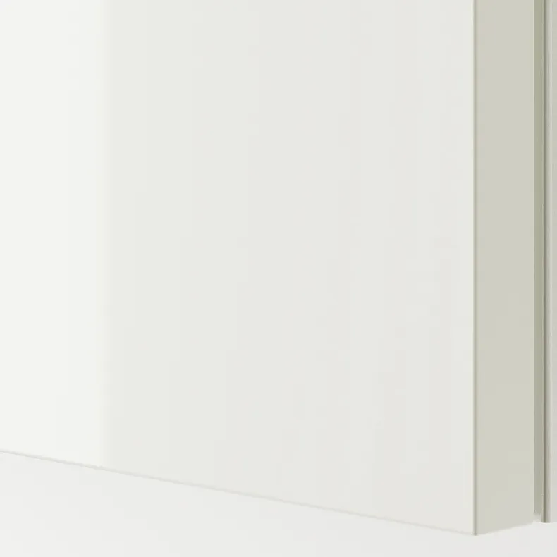 IKEA HASVIK ХАСВІК, розсувні дверцята, 2 шт., глянцевий білий, 200x236 см 905.215.57 фото №3