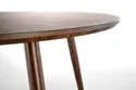 Круглый стол обеденный HALMAR DOMENICO 110x110 см, столешница - орех, ножки - орех / золото фото thumb №7