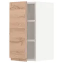 IKEA METOD МЕТОД, навесной шкаф с полками, белый / Воксторп имит. дуб, 30x60 см 694.612.92 фото thumb №1