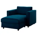 IKEA VIMLE ВИМЛЕ, козетка, Джупарп темно-зелено-голубой 394.335.59 фото thumb №1