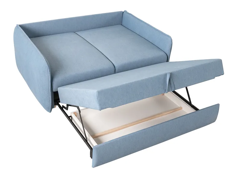 BRW Двомісний розкладний диван Severo з ящиком для зберігання синій, Castel 74 Blue SO2-SEVERO-2FBK-GA_BA6AB8 фото №5