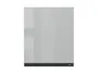 Кухонный шкаф BRW Top Line 60 см с вытяжкой левый серый глянец, серый гранола/серый глянец TV_GOO_60/68_L_FL_BRW-SZG/SP/CA фото