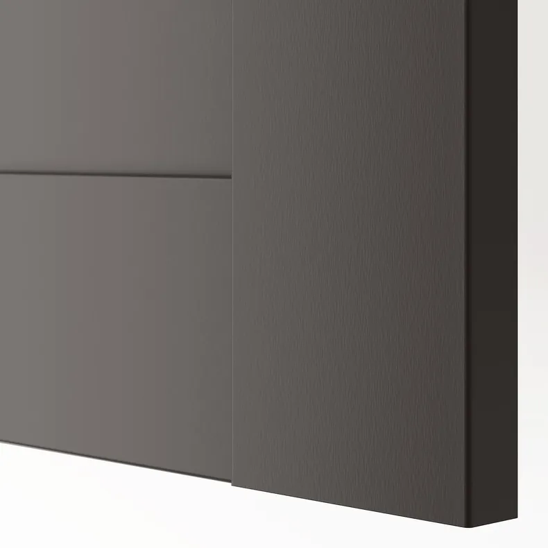 IKEA BERGSBO БЕРГСБУ, дверца с петлями, тёмно-серый, 50x195 см 794.362.40 фото №4