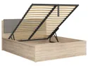 BRW Кровать Tetrix 160x200 с каркасом и ящиком для хранения дуб сонома, дуб сонома LOZ/160/B-DSO фото thumb №16