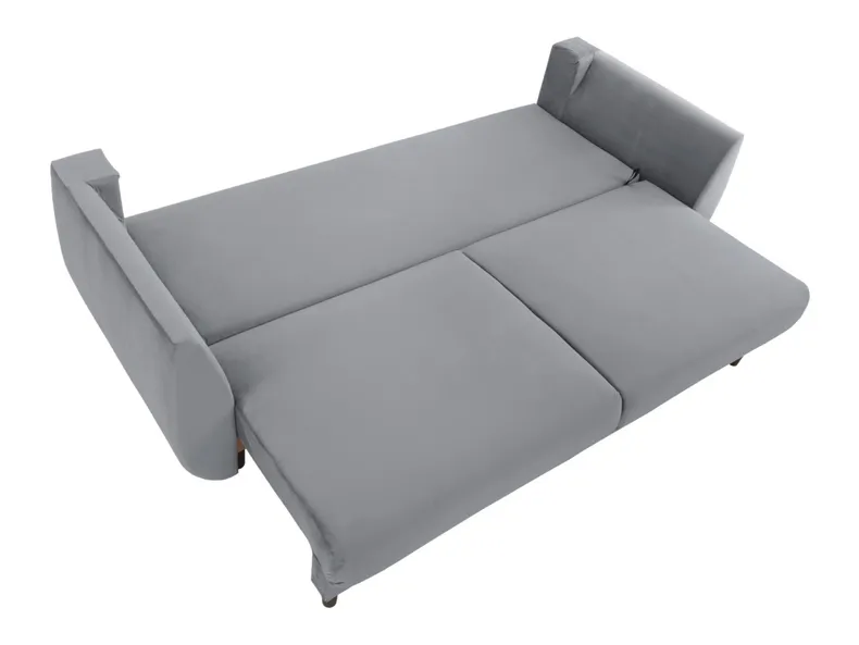 BRW Трехместный диван-кровать Merla с ящиком для хранения велюровый серый, Волшебный бархат 2217 SO3-MERLA-LX_3DL-G3_BB56B7 фото №6