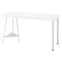 IKEA LAGKAPTEN ЛАГКАПТЕН / TILLSLAG ТИЛЛЬСЛАГ, письменный стол, белый, 140x60 см 394.171.87 фото thumb №1