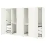IKEA PAX ПАКС / TONSTAD ТОНСТАД, гардероб, комбинация, белый/кремовый, 300x60x201 см 595.784.24 фото