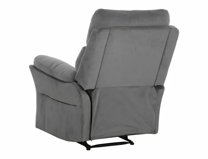 Розкладне крісло оксамитове SIGNAL HADES Velvet, Bluvel 14 - сірий фото №6
