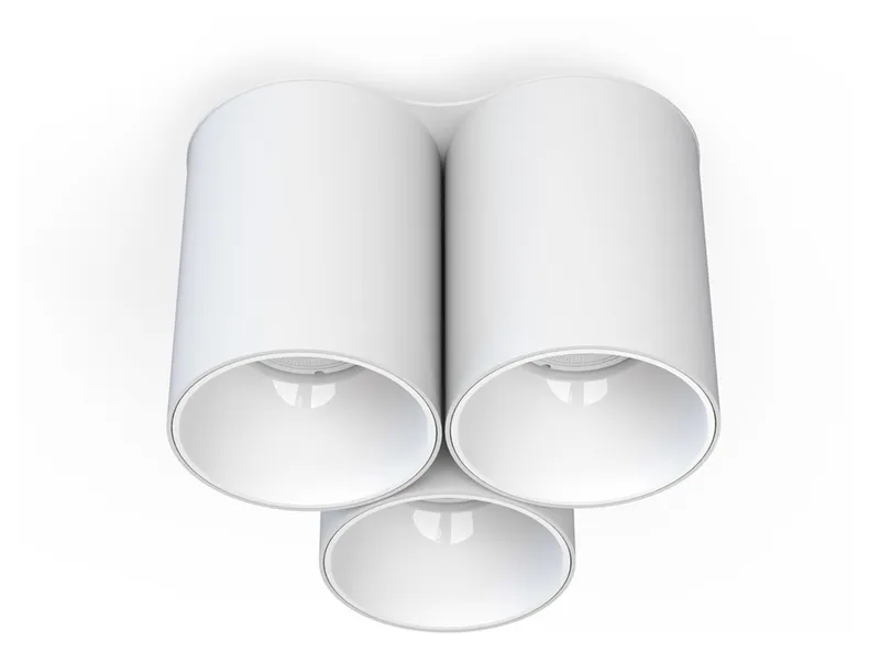 BRW Трехточечный накладной светильник Eye tone в стальном белом цвете 085488 фото №1