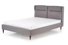 Ліжко двоспальне HALMAR SANTINO 160x200 см сірий фото