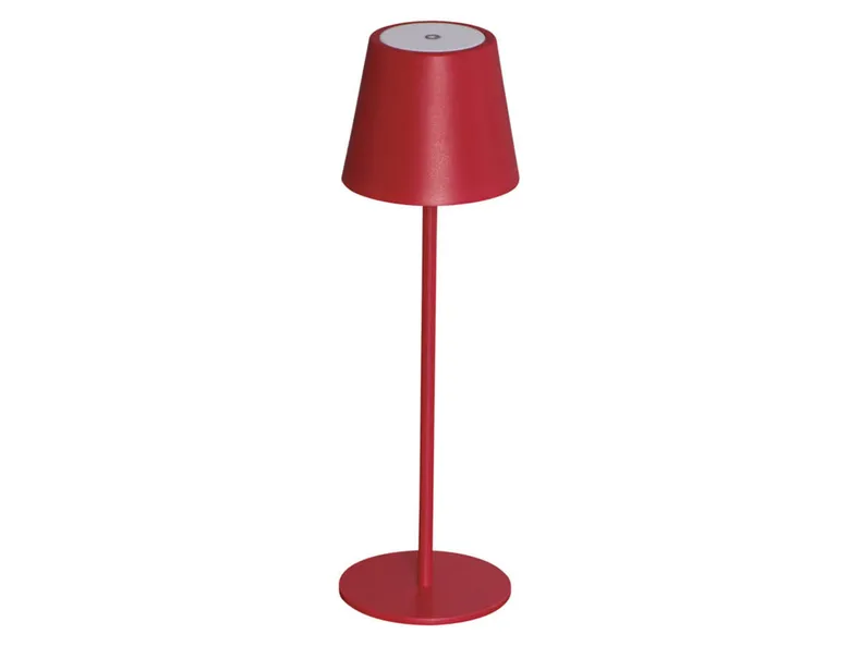 BRW Светодиодная настольная лампа Hortia беспроводная с диммером красная 091615 фото №1
