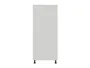 BRW кухонна шафа для вбудованого холодильника Sole 60 см ліва світло-сірий глянець, альпійський білий/світло-сірий глянець FH_DL_60/143_L-BAL/XRAL7047 фото