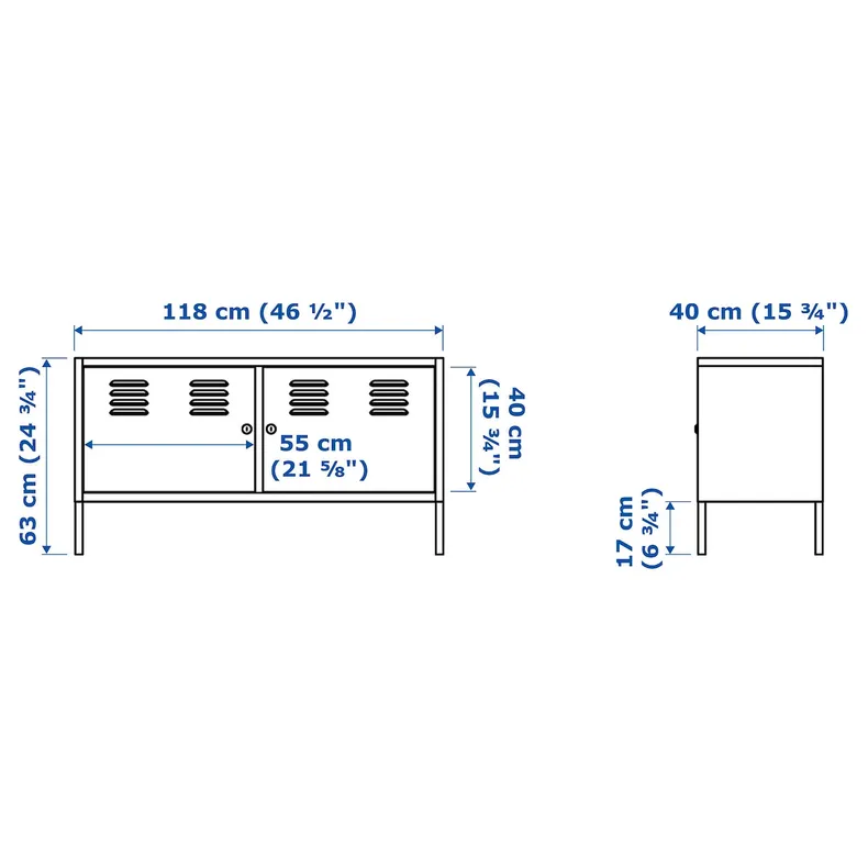 IKEA IKEA PS ИКЕА ПС, шкаф, белый, 119x63 см 102.514.51 фото №8