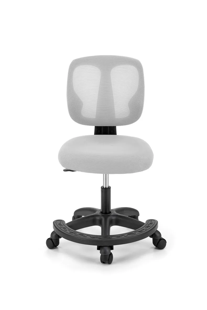Крісло комп'ютерне офісне обертове HALMAR NANI, сірий фото №5