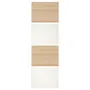 IKEA MEHAMN МЕХАМН, 4 панелі для рами розсувних дверцят, під білений дуб / білий, 75x236 см 404.211.88 фото