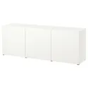 IKEA BESTÅ БЕСТО, комбинация для хранения с дверцами, белый / Лапвикен белый, 180x42x65 см 193.249.76 фото thumb №1