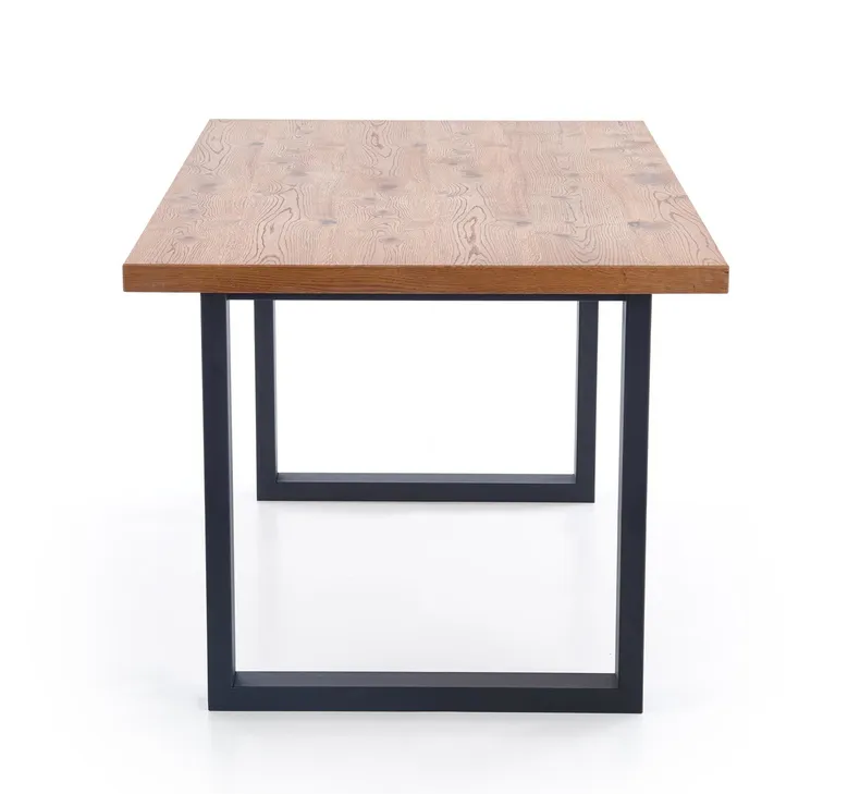 Кухонний стіл HALMAR PEREZ 160-250x90 см чорний, дуб фото №16