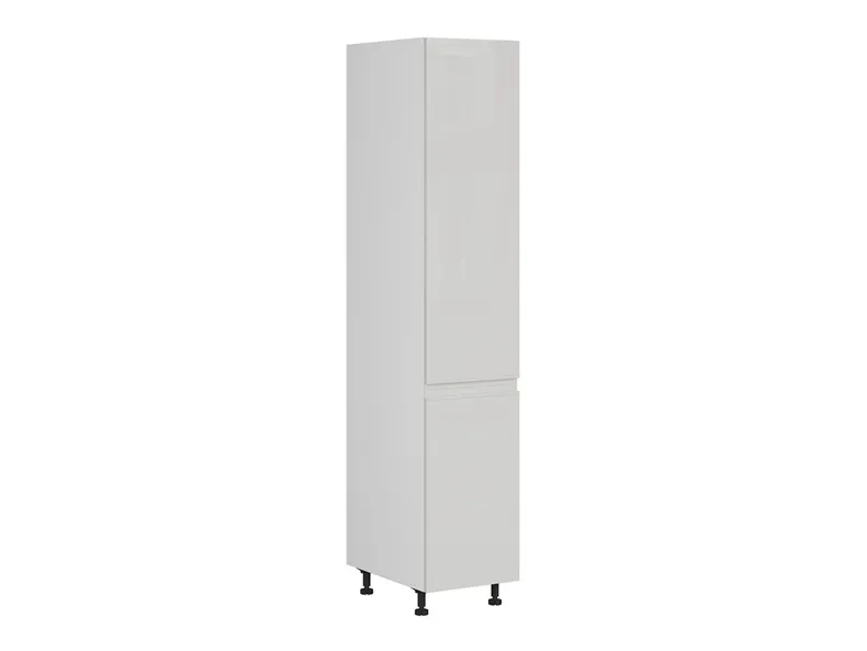 BRW высокий цокольный шкаф для кухни Sole 40 см слева светло-серый глянец, альпийский белый/светло-серый глянец FH_D_40/207_L/L-BAL/XRAL7047 фото №4