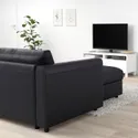 IKEA VIMLE ВИМЛЕ, козетка, Гранн / Бомстад черный 493.067.92 фото thumb №3