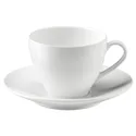 IKEA VÄRDERA ВЭРДЕРА, чашка кофейная с блюдцем, белый, 20 сл 602.774.63 фото thumb №7