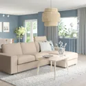 IKEA VIMLE ВІМЛЕ, 3-місний диван із кушеткою, з широкими підлокітниками з узголів'ям / ХАЛЛАРП бежевий 594.014.11 фото thumb №2