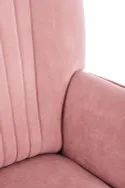 М'яке крісло оксамитове HALMAR DELGADO BLUVEL 52, рожевий фото thumb №8