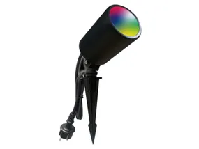 BRW VT-5167 Світлодіодний садовий світильник з наземним приводом зі змінним кольором світла чорний 093630 фото