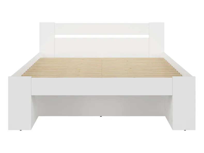 BRW Комплект: каркас ліжка BRW NEPO PLUS, білий, 140х200 см + матрац CERES, білий LOZ3S+CERES+STEL-BI фото №2
