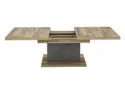 BRW Стіл розкладний Ricciano, 120 см, темно-сірий бетон / дуб BNCI/DAKL фото thumb №4