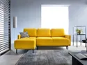 BRW двосторонній кутовий диван Solo розкладний з ящиком для зберігання велюровий жовтий, Соло 257 NA-SOLO-G1_B157C8 фото thumb №6