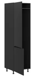 BRW Кухонный шкаф Sole L6 60 см левосторонний для установки холодильника матовый черный, черный/черный матовый FM_DL_60/207_L/L-CA/CAM фото thumb №3