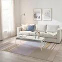 IKEA BUDDINGE БУДДИНГЕ, ковер, безворсовый, Многоцветный / полосатый узор ручной работы, 170x240 см 105.141.79 фото thumb №3