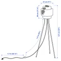 IKEA SINNERLIG СИННЕРЛИГ, светильник напольный, бамбук / ручная работа 305.012.13 фото thumb №5