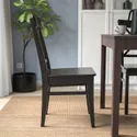 IKEA INGOLF ІНГОЛЬФ, стілець, коричнево-чорний 602.178.22 фото thumb №7
