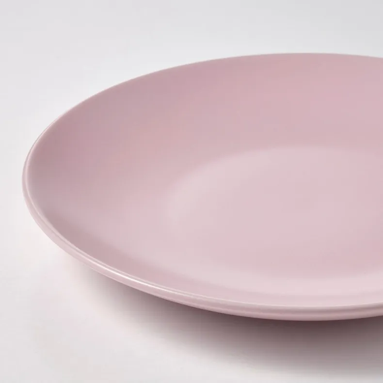 IKEA FÄRGKLAR ФЭРГКЛАР, тарелка десертная, Матовый светло-розовый, 20 см 804.782.10 фото №2