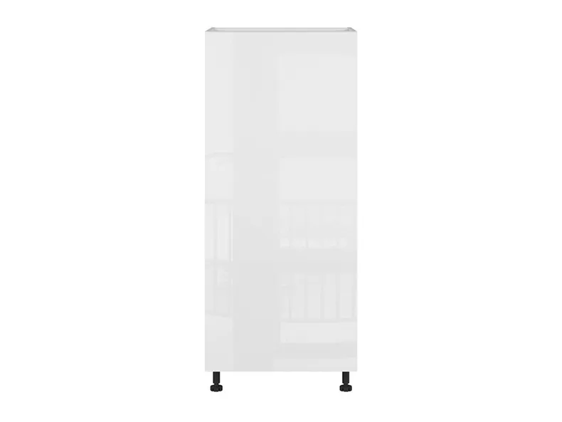 BRW Кухонный шкаф для встроенного холодильника Tapo Special 60 см правый белый экрю, альпийский белый/экрю белый FK_DL_60/143_P-BAL/BIEC фото №1