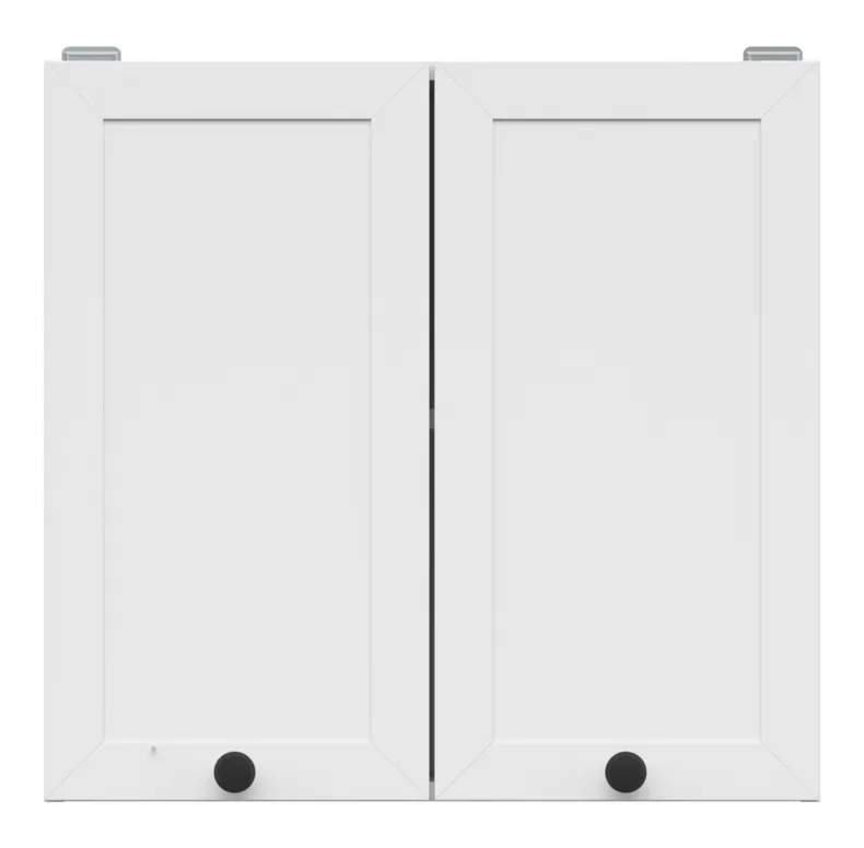BRW Кухонный верхний шкаф Junona Line 80 см двухдверный белый, белый G2D/80/57-BI/BI фото №1
